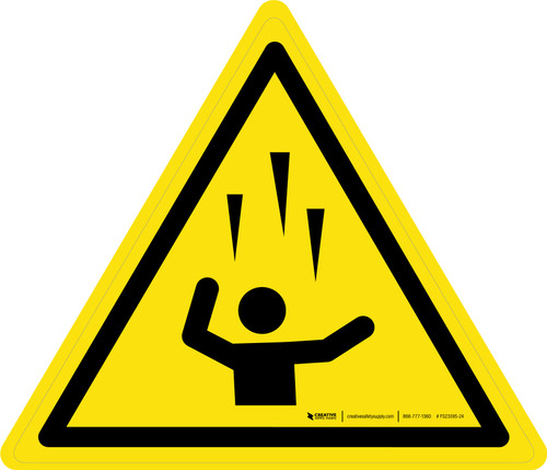 Falling Ice Warning - ISO Floor Sign