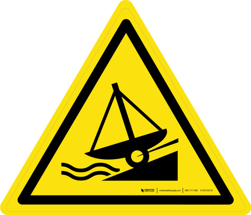 Slipway Warning - ISO Floor Sign