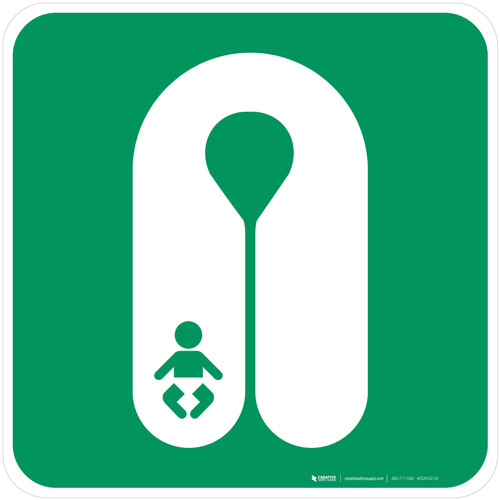 Infant's Lifejacket Safe Condition - ISO Floor Sign
