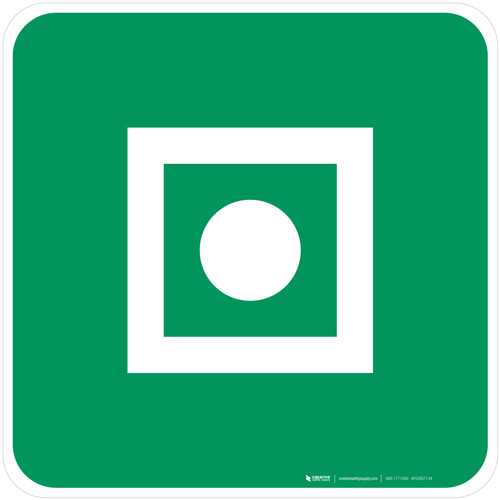 Shipboard General Alarm Safe Condition - ISO Floor Sign