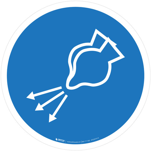 Start Air Supply in Launch Sequence Mandatory - ISO Floor Sign