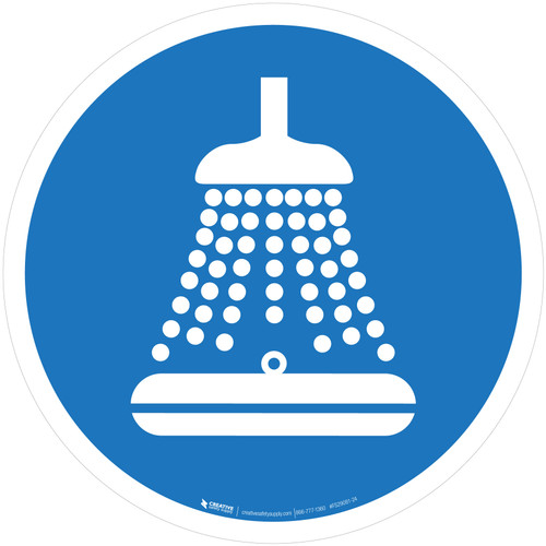 Start Water Spray in Launch Sequence Mandatory - ISO Floor Sign