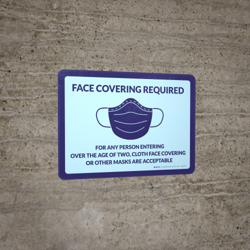 Face Covering Required Wall Sign