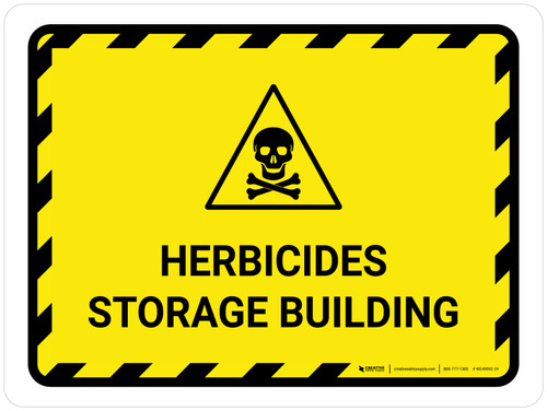 Herbicide Storage Building Landscape - Wall Sign