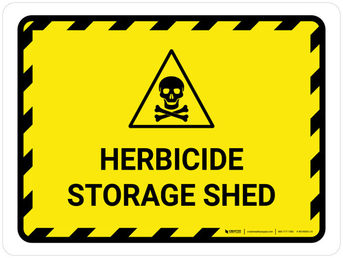 Herbicide Storage Shed Landscape - Wall Sign