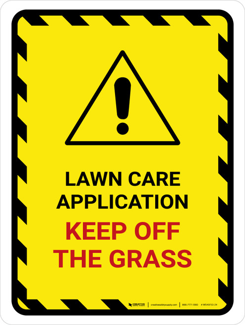 Lawn Care Application Portrait - Wall Sign