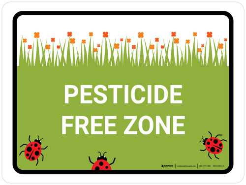 Pesticide Free Zone Landscape - Wall Sign