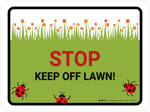 Keep Off Lawn Landscape - Wall Sign