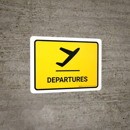 Departure Yellow Landscape - Wall Sign
