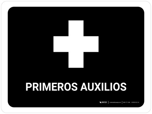 First Aid Black Spanish Landscape - Wall Sign