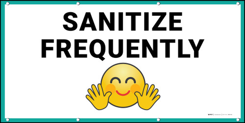 Sanitize Frequently White with Emoji - Banner