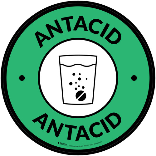 Antacid with Icon Circle - Floor Sign