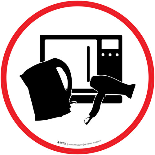 Appliances Icon Circle - Floor Sign