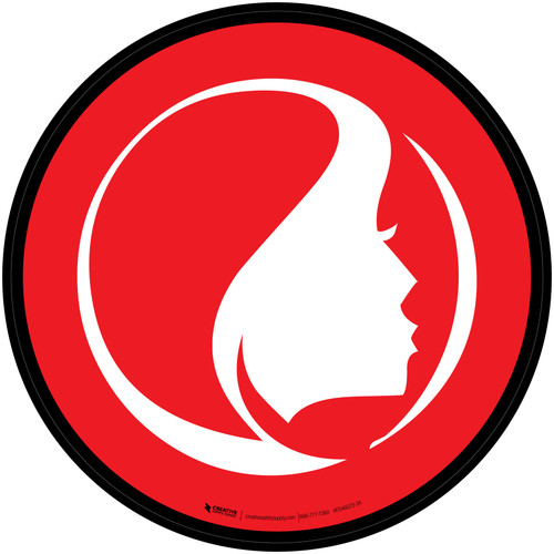 Beauty Icon Circle - Floor Sign