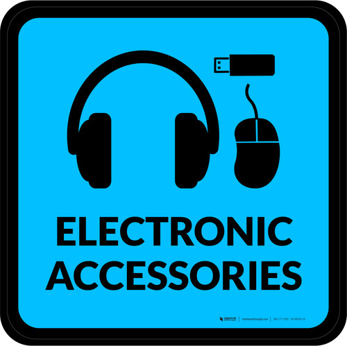 Electronic Accessories with Icon Square - Floor Sign