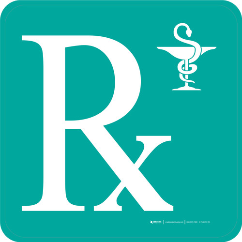 Rx Square - Floor Sign