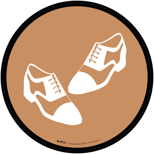 Shoes Icon Circle - Floor Sign