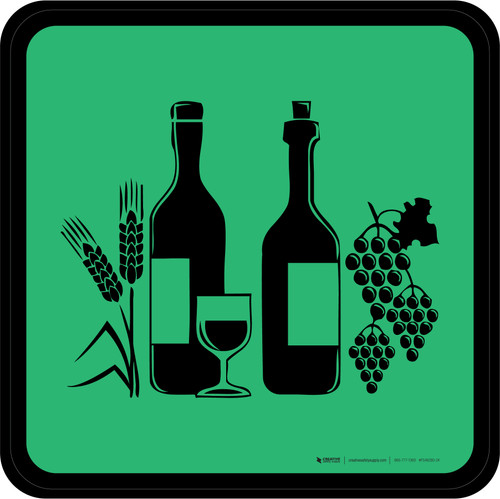 Spirits Icon Square - Floor Sign