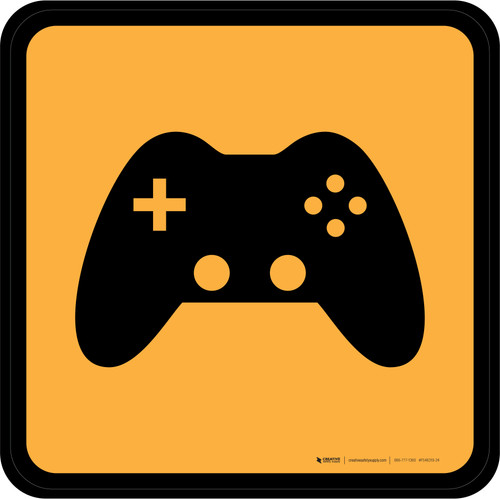 Video Games Icon Square - Floor Sign