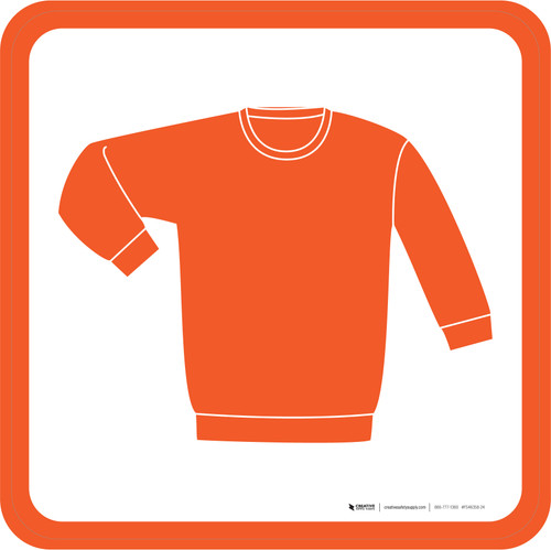 Womens Sweaters Icon Square - Floor Sign