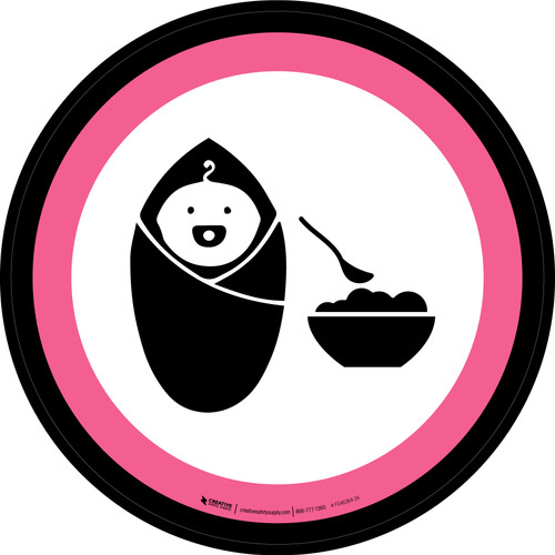 Baby Food & Supplies Graphic Circle - Floor Sign