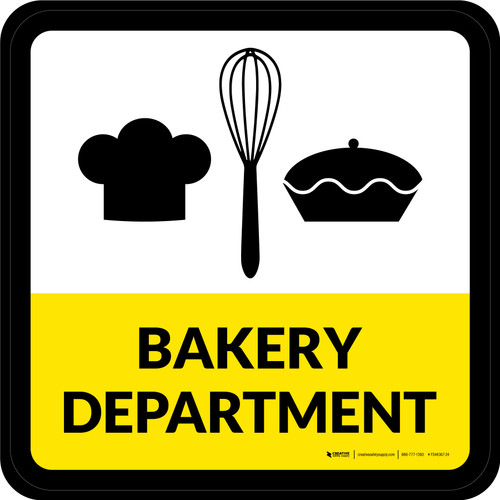 Bakery Department Square - Floor Sign
