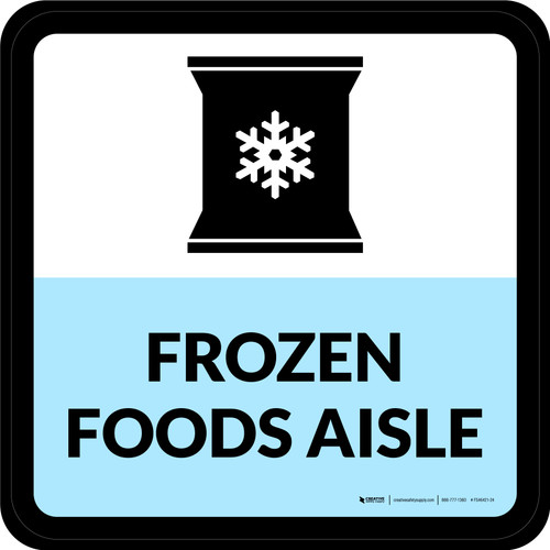 Frozen Foods Aisle Square - Floor Sign