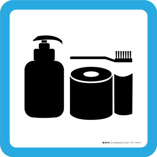 Personal Care Graphic Retail Square - Floor Sign