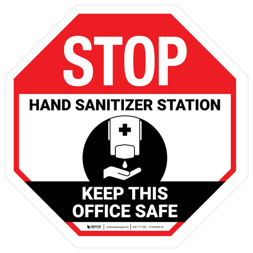 Stop: Keep This Office Safe - Floor Sign