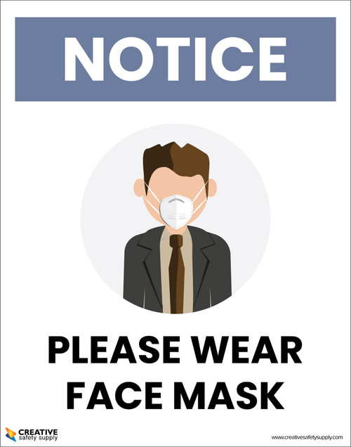 Notice: Please Wear Face Mask - Poster