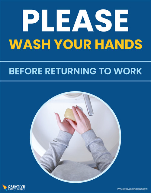 Please Wash Your Hands Before Returning To Work - Poster