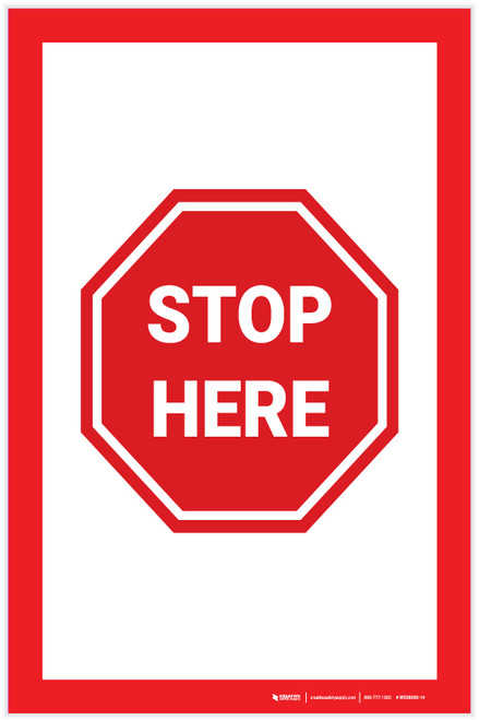 Stop Here - Label