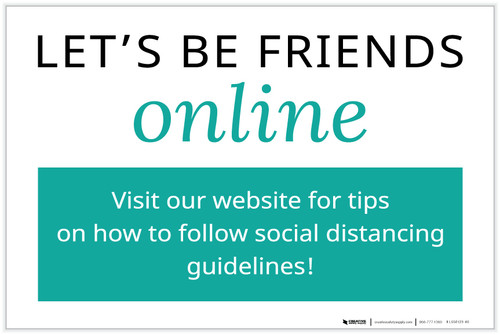 Let's Be Friends Online Landscape - Label