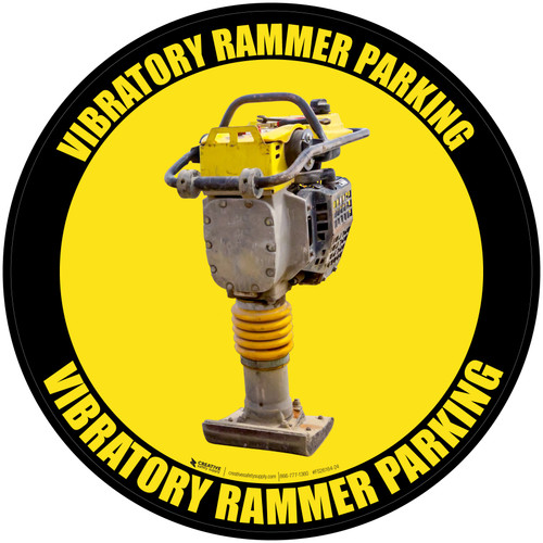 Vibratory Rammer Parking - Floor Sign