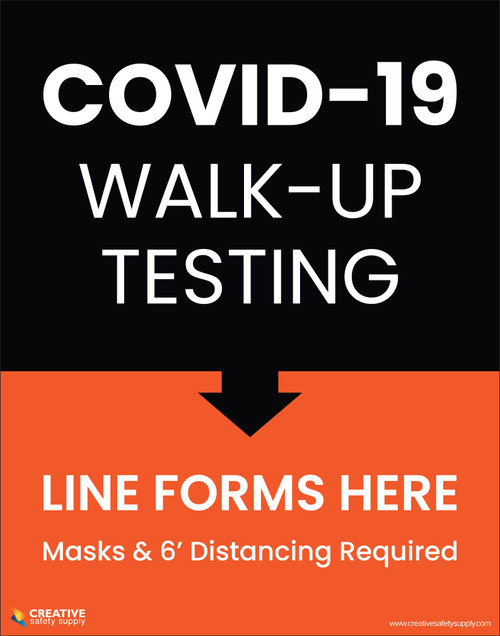 Covid-19 Walk-Up Testing - Poster