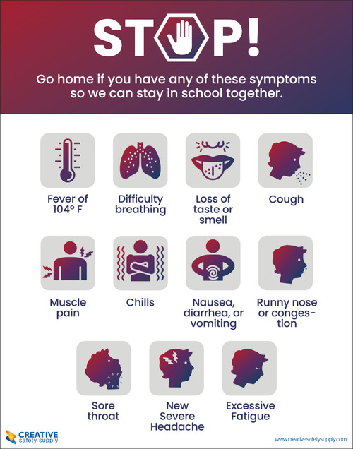 If You Have a Fever/Cough/Have Difficulty Breathing STOP - Please Call Before Entering - Poster
