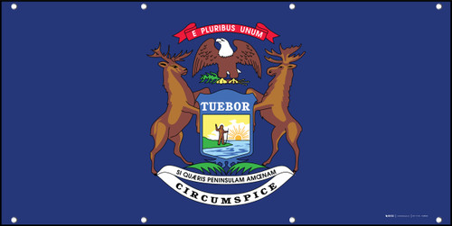 Michigan State Flag - Banner