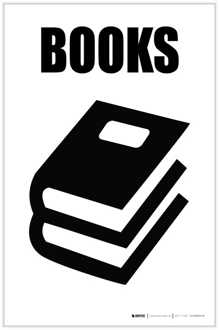 Books with Icon Portrait - Label