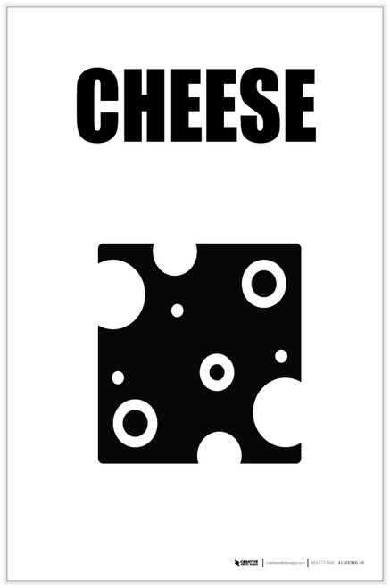 Cheese with Icon Portrait - Label