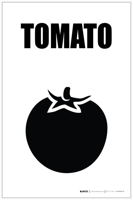 Tomato with Icon Portrait - Label