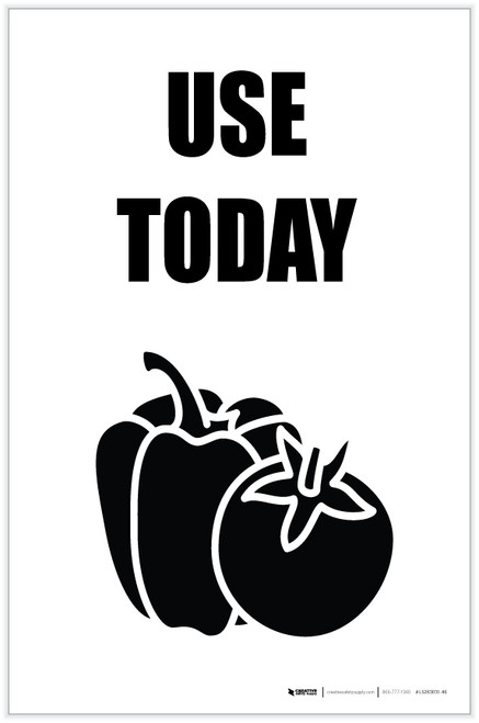 Use Today with Icon Portrait - Label