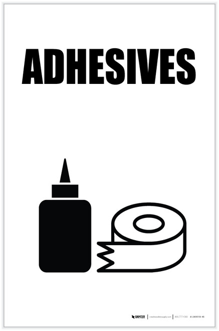 Adhesives with Icon Portrait - Label