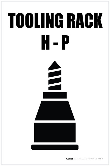 Tooling Rack H-P with Icon Portrait - Label