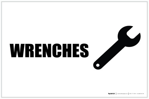 Wrenches with Icon Landscape - Label
