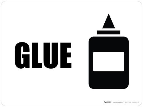 Glue with Icon Landscape - Wall Sign