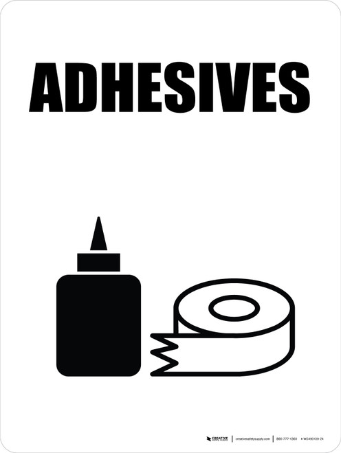 Adhesives with Icon Portrait - Wall Sign