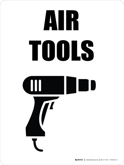 Air Tools with Icon Portrait - Wall Sign