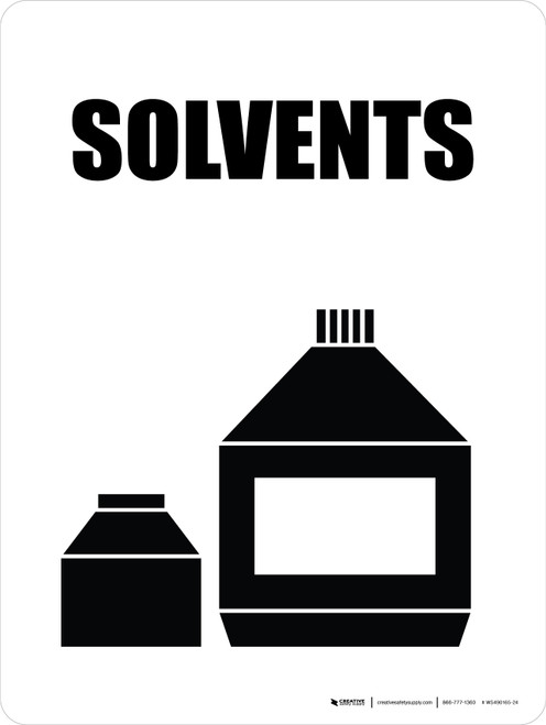 Solvents with Icon Portrait - Wall Sign