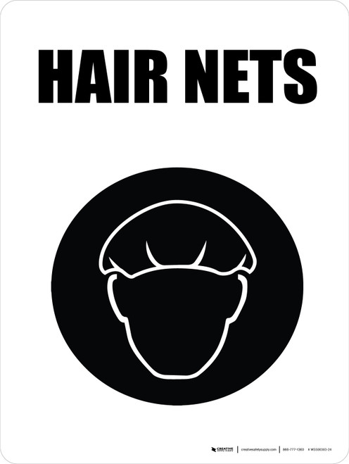 Hair Nets with Icon Portrait - Wall Sign
