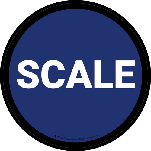 5S Scale Blue Circular - Floor Sign